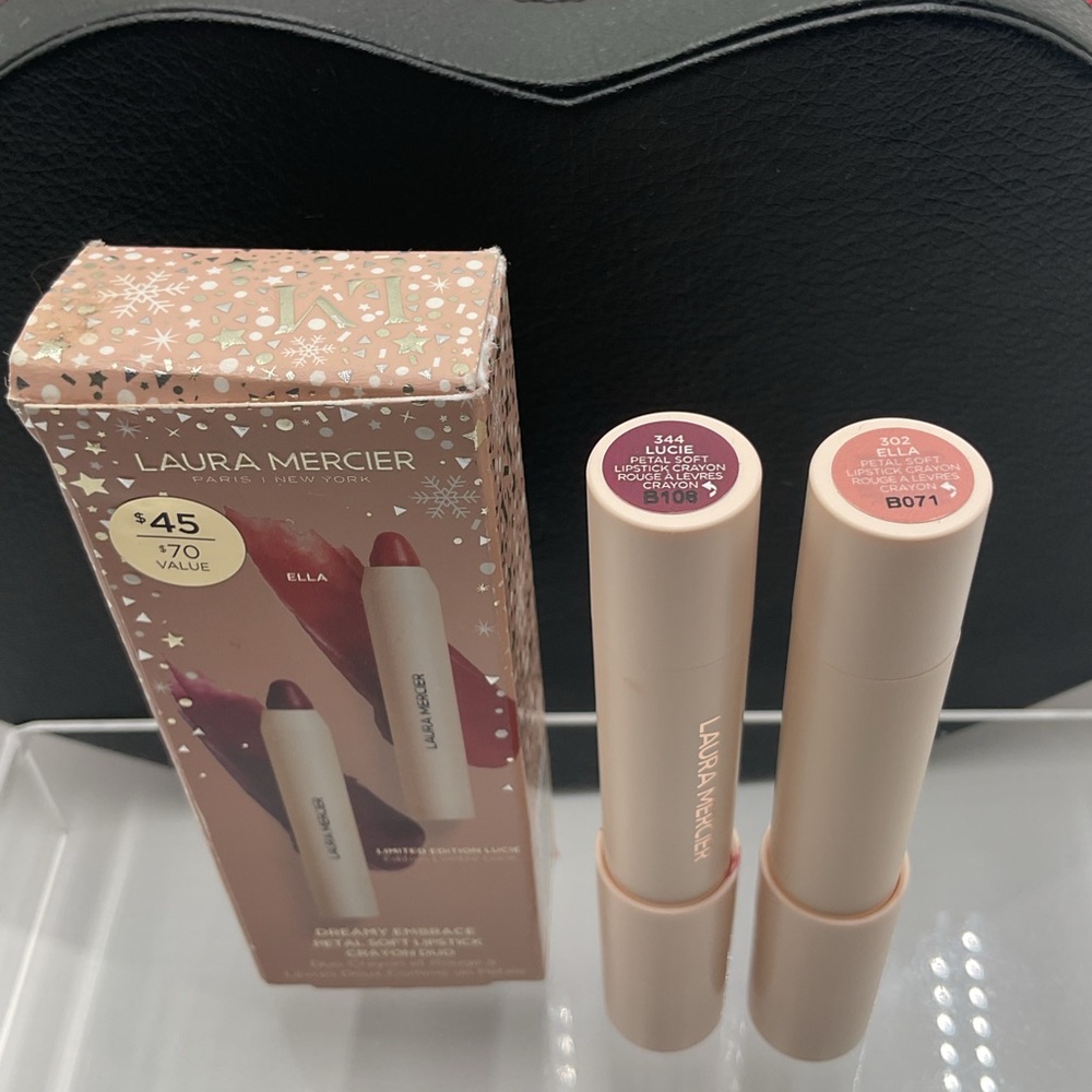 Laura Mercier Dreamy Embrace Lipstick Crayon Duo in Ella & Lucie - BNIB, LE - Picture 9 of 16